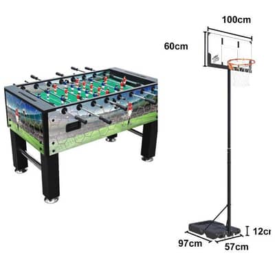 Now 420$ Was 580$ (2 items) movable hoop + babyfoot special price