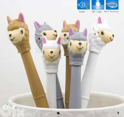 Lama pen with sound and light 3$