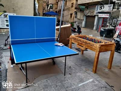 offer pingpong + babyfoot tables عرض طاولة بينغ بونغ وبيبي فوت