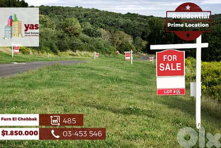Furn El Chebbak 485m2 | Residential Land | Prime Location | AA