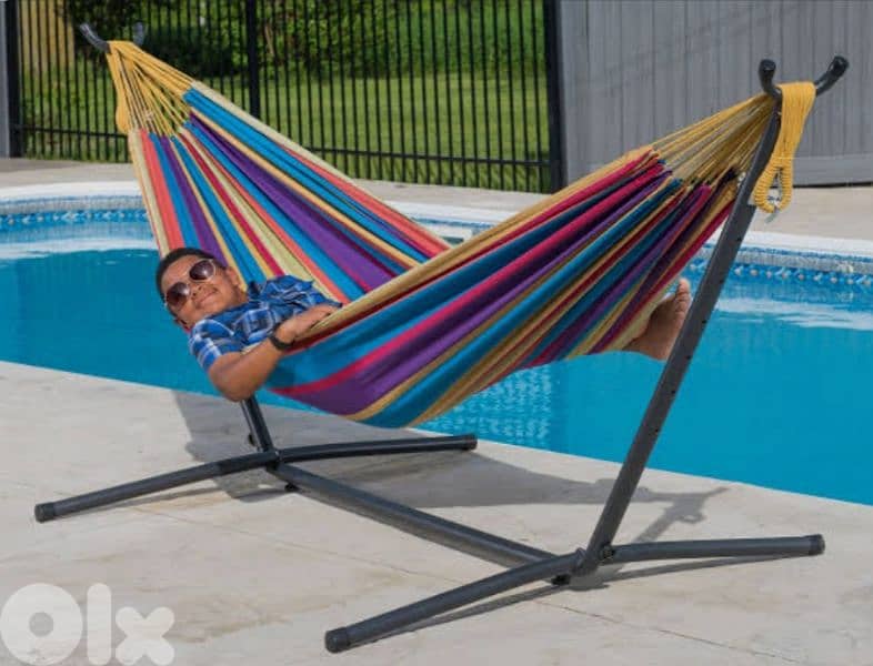 475$ only for (2 items)hammock + movable hoop basketball 4