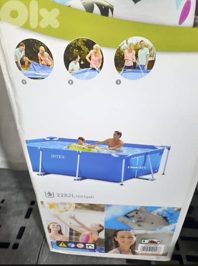 Rectangular Intex Pool + Cover