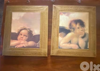 set of 2 Framed Angel