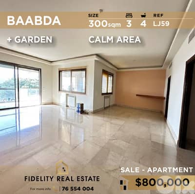 Apartment for sale in Baabda LJ59 شقة للبيع في بعبدا