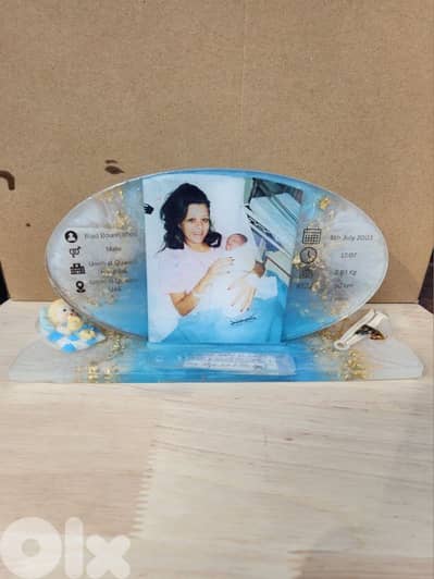 Resin newborn keepsake