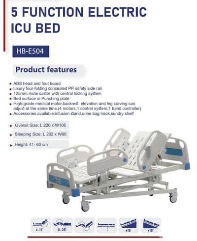 Icu Bed-5 Functions luxury