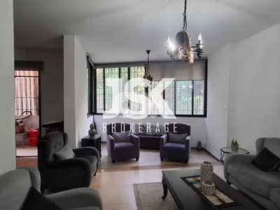 L17932- 3-Bedroom Apartment With Terrace For Sale in Bsalim