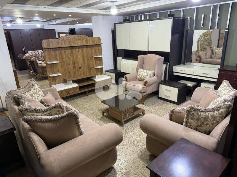 طقم كنبايات مودرن شغل Maximo مع طاولة نص وطاولة Tv شبه جديد 10