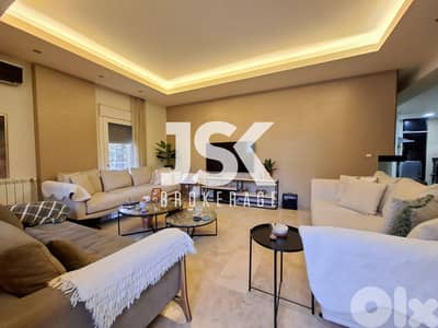 L17966- 3-Bedroom Furnished Apartment with Terrace For Sale in Ghadir
