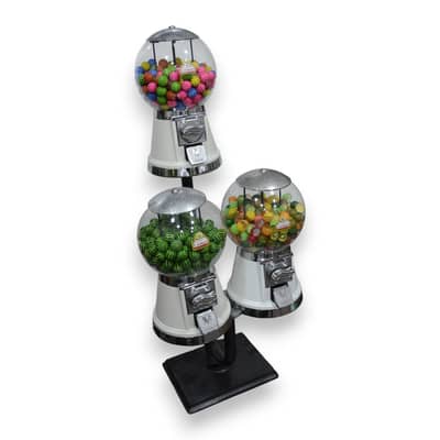 TRIPLE GUMBALL MACHINE - Coin Operated (Refurbished)