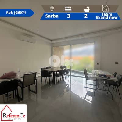 New Apartment for rent in Sarba شقة جديدة للإيجار في صربا