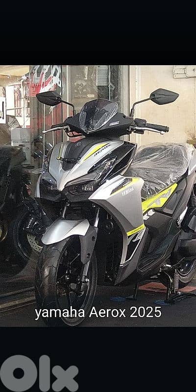 Yamaha aerox 155cc 0klm model 2025 key dealer warranty