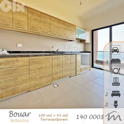Bouar | Brand New 100m² + 45m² Terrace/Garden | High End Building