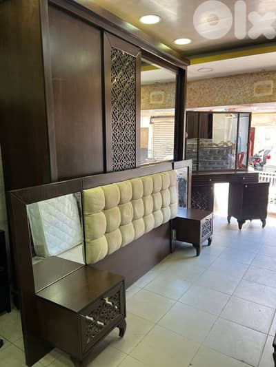 أوضة نوم خشب mdf ملبسة قشرة زان