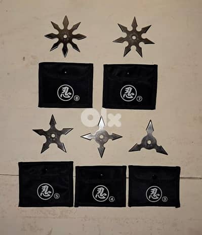 collection of ninja shurikens very awesome to collect