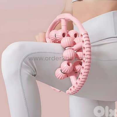 20-Wheel Handheld Massager – 360° Rollers w/ Adjustable Clamp