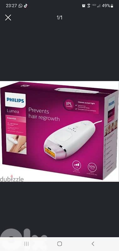philips IPL Lumea hair removal