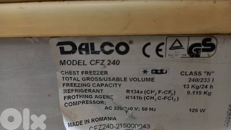 Freezer Dalco 3