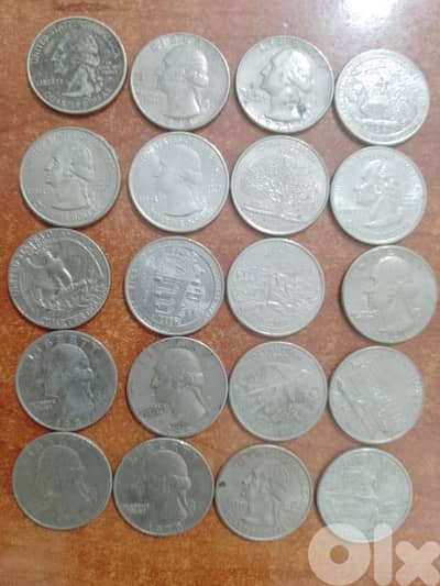 COINS QUARTER DOLLAR USA