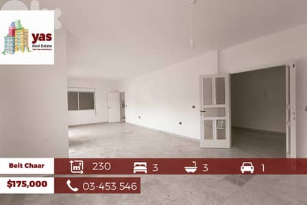 Bet El Chaar 230m2 | Renovated | Calm Area | SeaView | AA/BA |