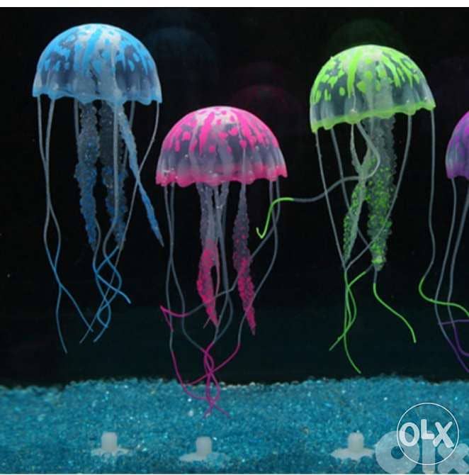 Magical luminous aquarium jellyfish 7