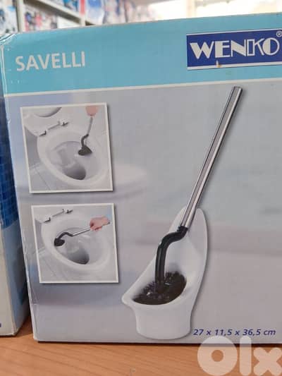 wenko toilet brush , white & black color