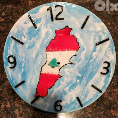 Customized Lebanon Resin Clocks