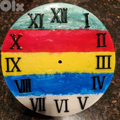 Customized Druze Resin Clock