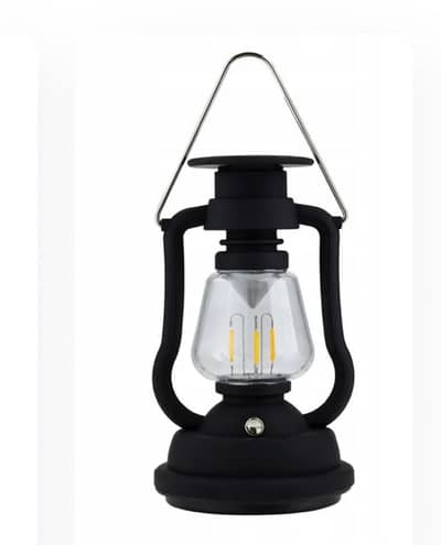 Beautiful outdoor crank solar lamp and extra charging method