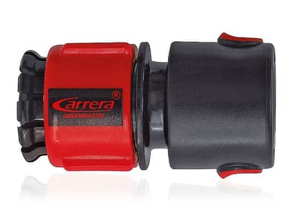 Carrera hose connector for sprayer