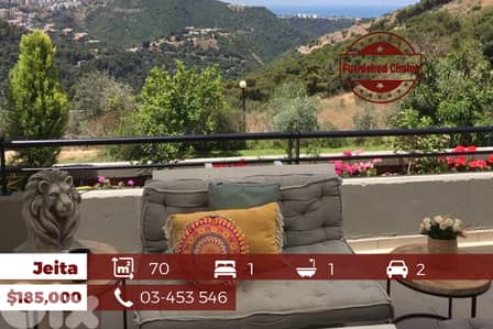 Jeita Country Club 70m2 | 30m2 Terrace | Furnished | BG |