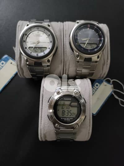 3 Casios full stainless steel iluminator