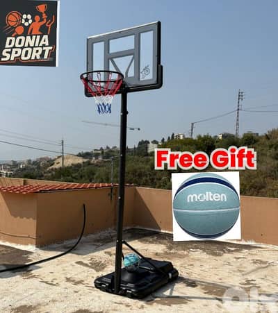 145$ basketball hoop with (FREE BASKETBALL MOLTEN)