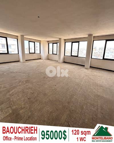 Prime Location 120 sqm Office For Sale in Baouchrieh !!!