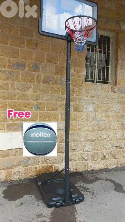 buy 170$ movable basketball hoop (get basketball Molten free)