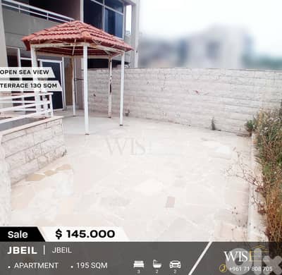 195 SQM Apartment with terrace for SALE in Halat-Jbeil !