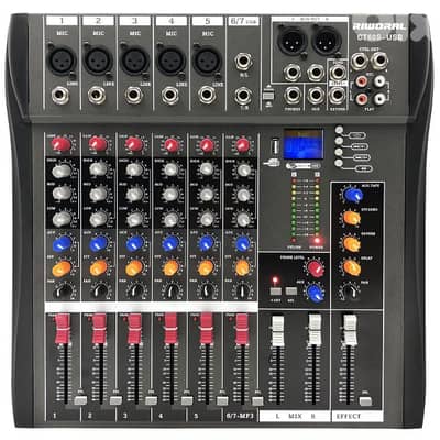 mixer 6ch with usb bleutooth aux echo