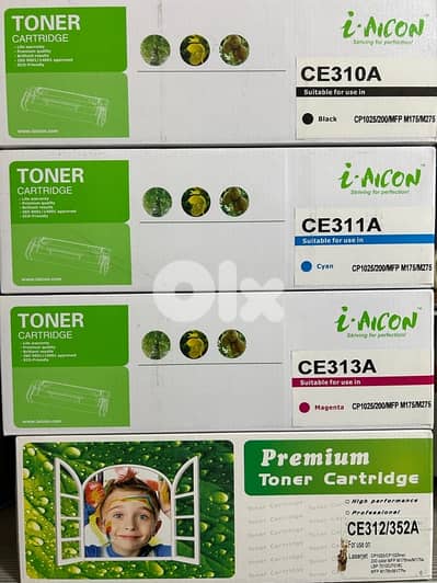 Brand New Toners (4 colors - Black and CMY) - CE310A