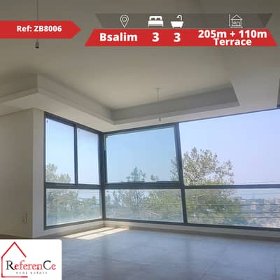 Apartment with terrace in Bsalim شقة مع تراس في بصاليم