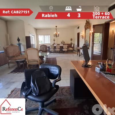 Elegant Apartment in available Rabieh شقة أنيقة متاحة في الرابية
