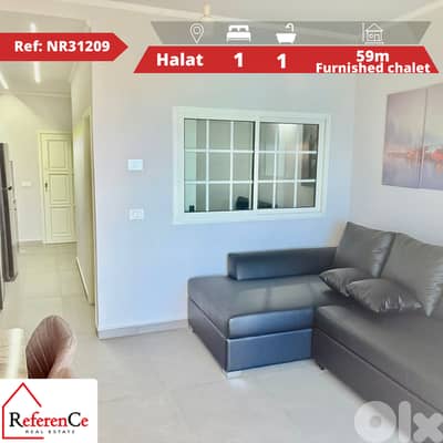 Furnished chalet in Halat for sale شاليه مفروش للبيع في حالات