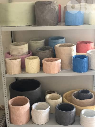 Concrete pots