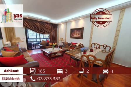 Achkout 165m2 | Furnished | Mint Condition | View | Rent | KH/JA |