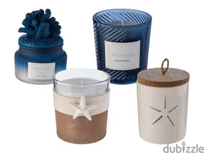 شمعة معطرة في كوب