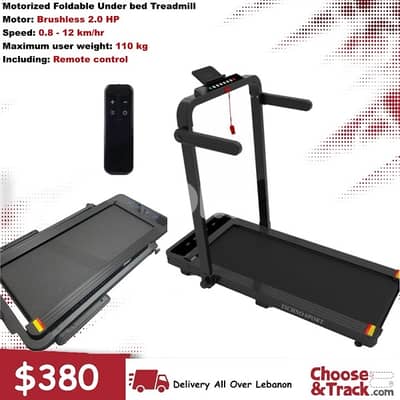 Motorized Foldable underbed treadmill 2.0 hp