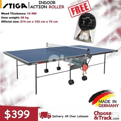 Stiga Indoor Action Roller table tennis