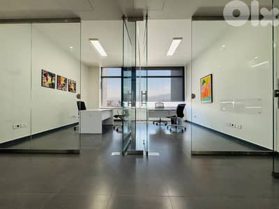 RAO26-4888 Furnished office 260m2 for rent in Sin l Fil, $ 2,834 cash