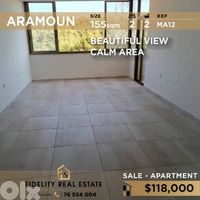 Apartment for sale in Aramoun MA12 شقة للبيع في عرمون،