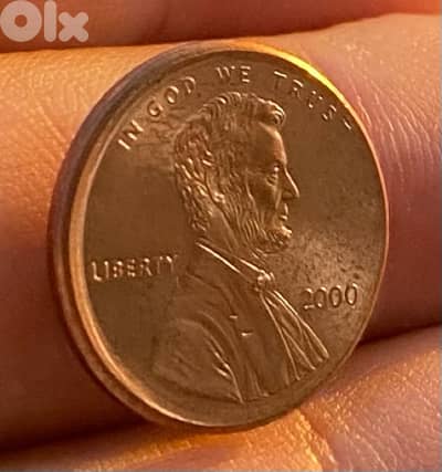 عملة خطأ سنت أميركي سنة ٢٠٠٠ error cent off center
