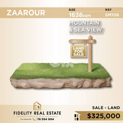Land for sale in Zaarour SM106 أرض للبيع في الزعرور